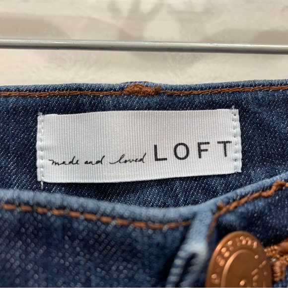 Made and Loved Loft women’s Dark Blue Jeans size 2 Waist: 26” - Picture 5 of 7